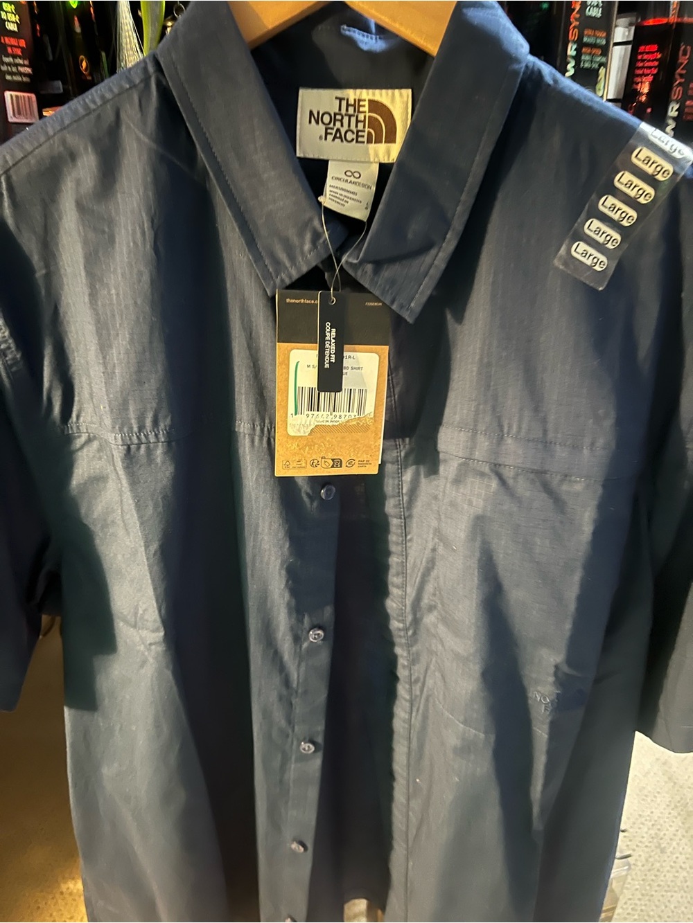The North Face Navy Short-Sleeve Lightweight Shirt Jacket